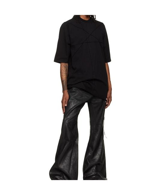 Rick Owens Black Jumbo Round-Neck T-Shirt for men
