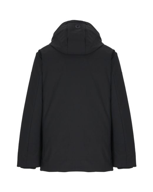 Save The Duck Blue Hooded Padded Jacket for men