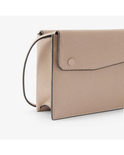 Valextra Natural Flap Shoulder Bag