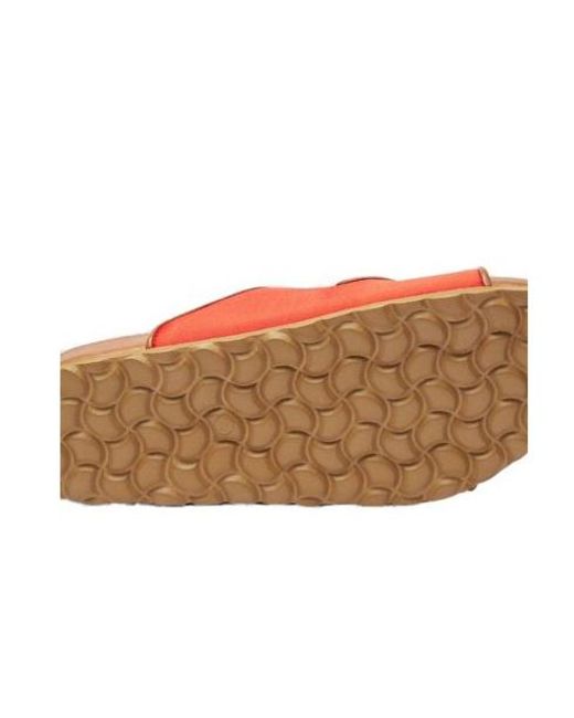Scarosso Red Isa Double-Buckle Open-Toe Slides
