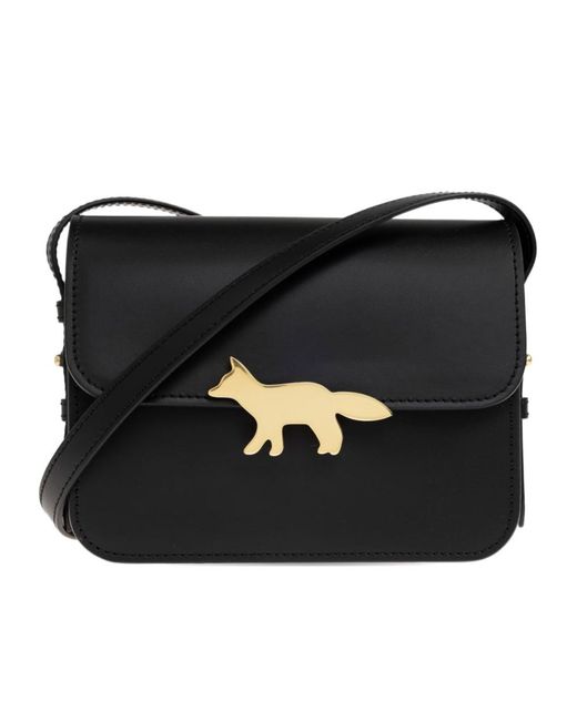 Maison Kitsuné Black Maison Kitsuné Edie Crossbody Bag for men