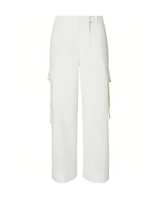 Tory Burch White Cargo Pants