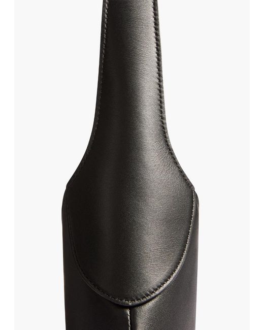 Khaite Black Logo Printed Tote Bag