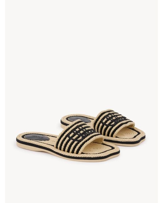 Chloé White Chloã Sand Slippers