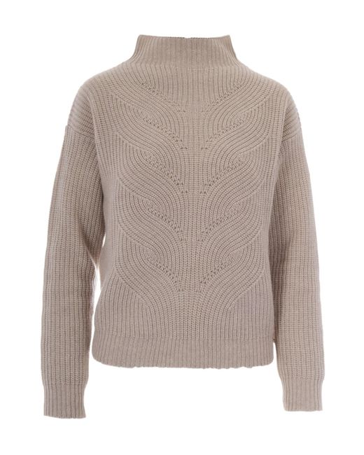 Herno Gray Chevron Knitted Sweater