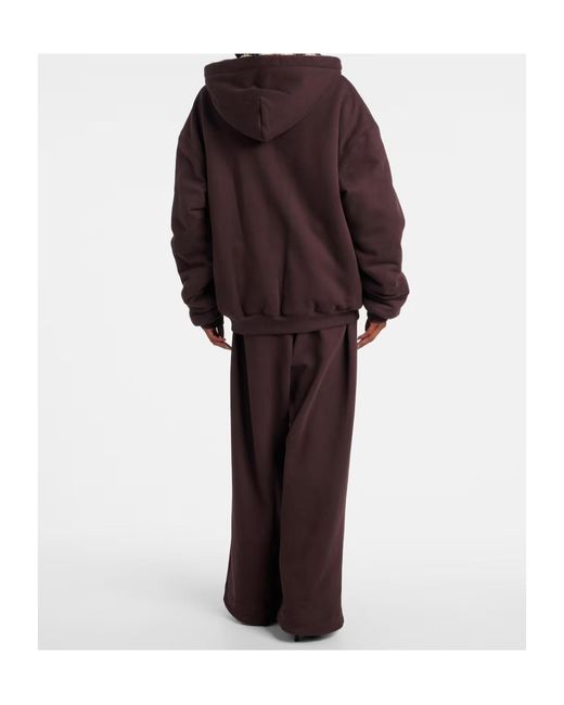 Magda Butrym Purple Long-Sleeved Casual Hooded Sweatshirt