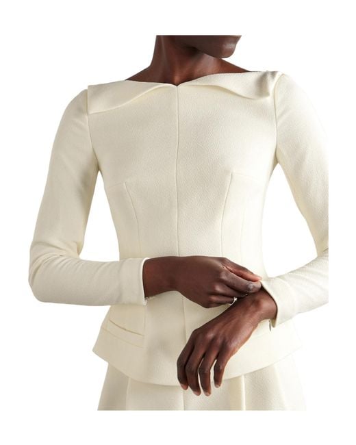 Emilia Wickstead White Rye Crepe Top