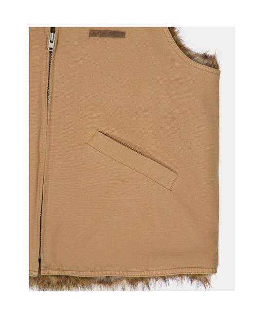 MM6 by Maison Margiela Natural Sleeveless Jacket for men