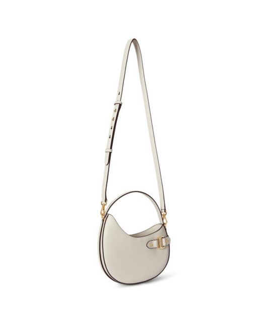 Ralph Lauren White Top Handle Shoulder Bag