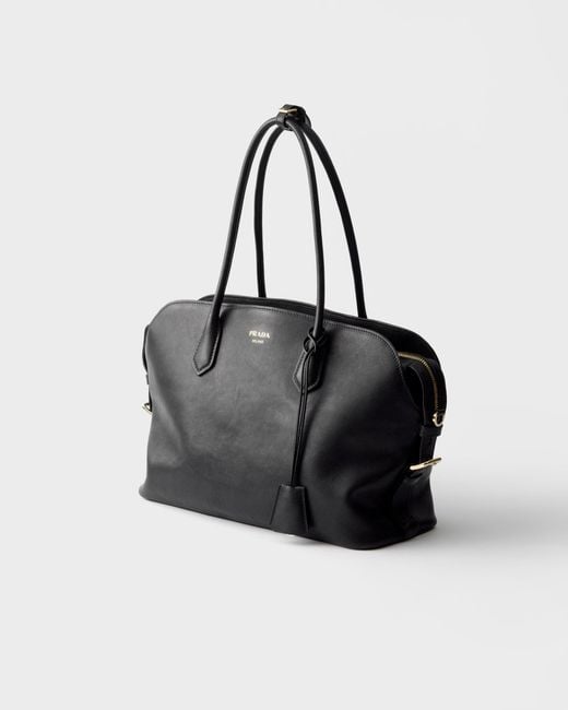 Prada Black Top Handle Shoulder Bag