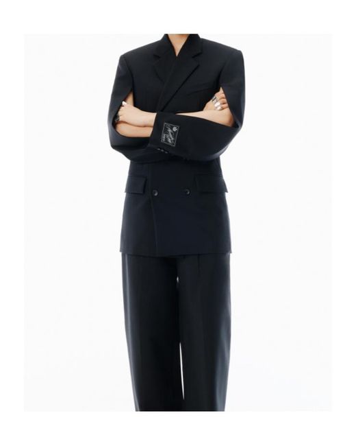 Alexander Wang Blue Double Breasted Blazer Dress
