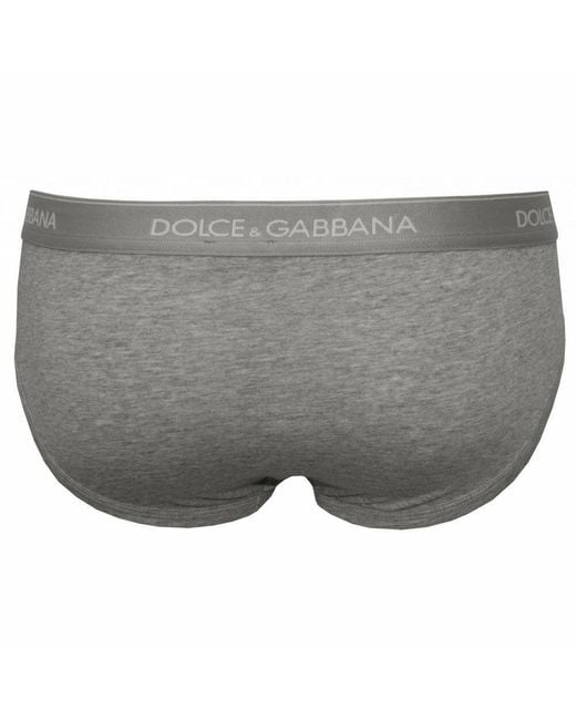 Dolce & Gabbana Gray Logo Underwear for men