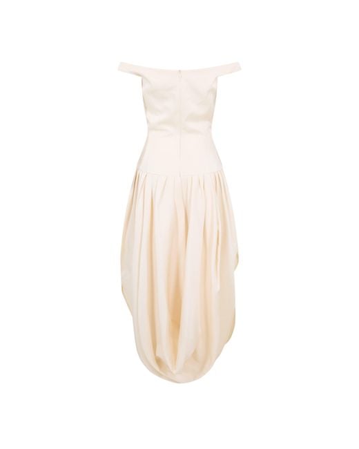 Magda Butrym White Long Maxi Dress