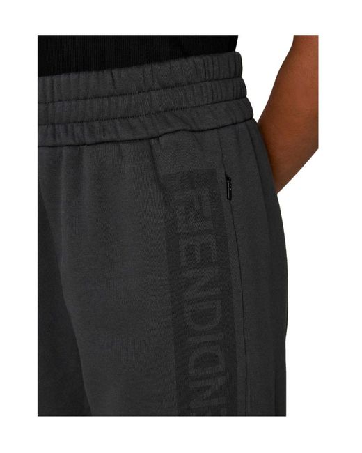 Fendi Black Loose Waist Sweatpants