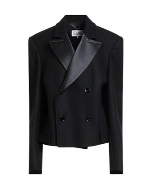 MM6 by Maison Margiela Black Double-Breasted Suit