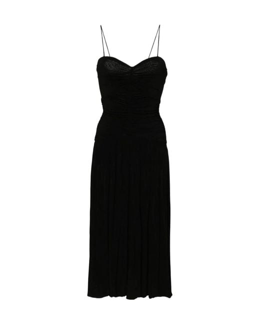 Isabel Marant Black Elizabeth Sleeveless Midi Dress