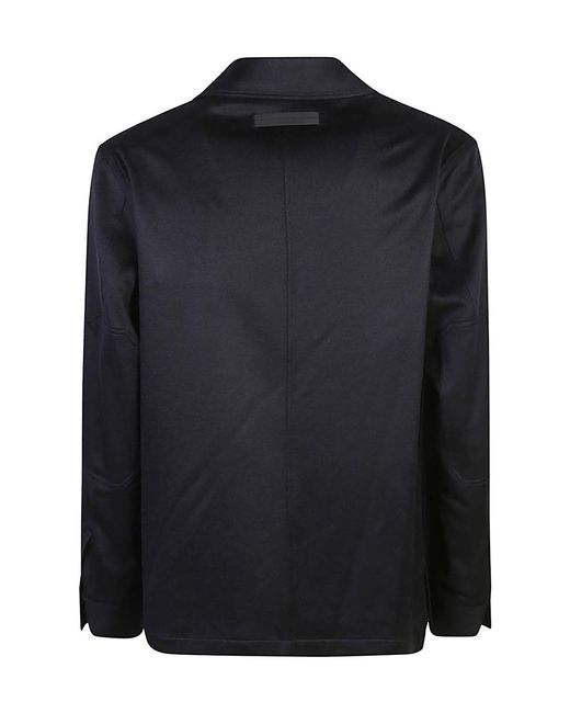 Zegna Blue Long-Sleeved Casual Jacket for men