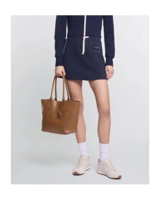 Hogan Brown Small Address Shopping Bag