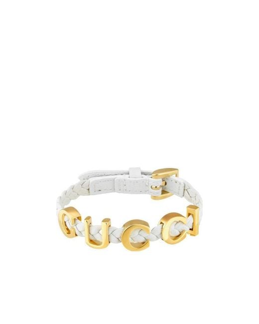 Gucci Metallic Logo-Plaque Bracelet