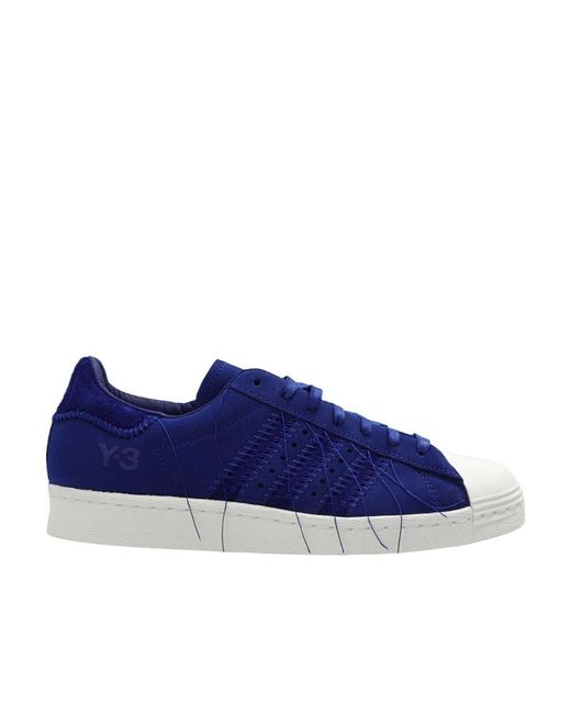 Y-3 Blue Superstar Low-Top Sneakers for men