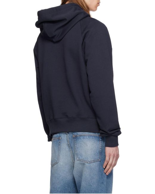AMI Blue Hoodies for men