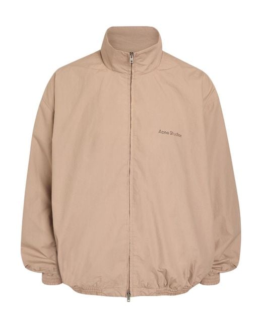 Acne Natural Cotton Zip-Up Jacket for men