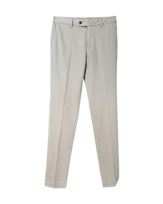 Pt Pantaloni Gray Pt Torino Straight-Leg Tailored Pants for men