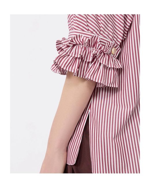 Max Mara Pink Cotton Poplin Shirt