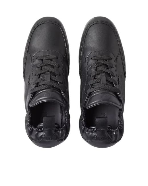 Fendi Black Fit Low-Top Sneakers for men