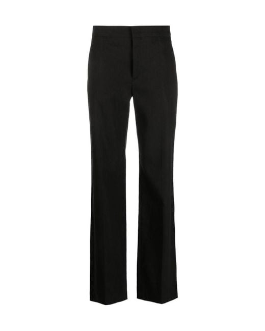 Isabel Marant Black High-Waisted Tailored Trousers