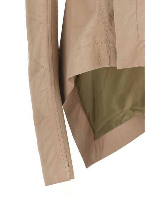 Rick Owens Natural Long-Sleeved Jacket