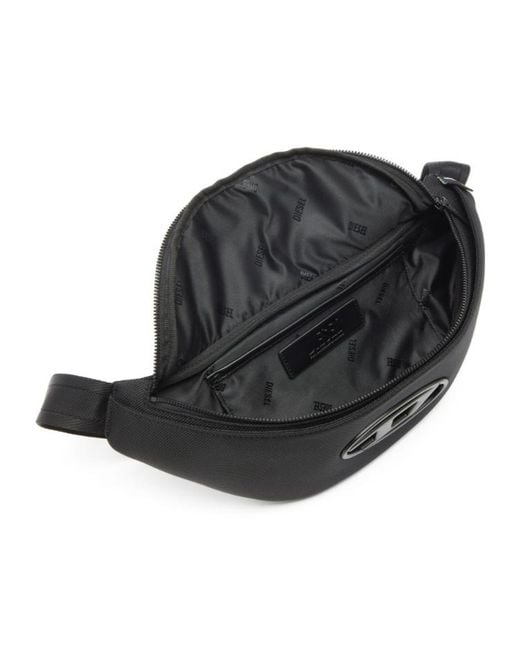 DIESEL Black Holi-D Belt Bag for men