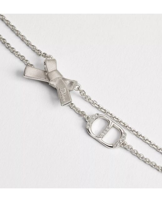 Dior White Cd Parure Necklace