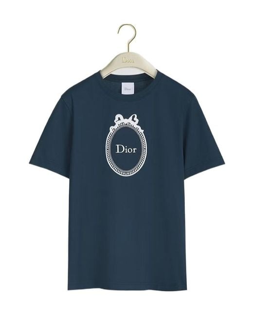 Dior Blue Short-Sleeved T-Shirt
