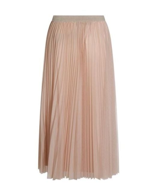 Fabiana Filippi Pink Pleated Tulle Skirt