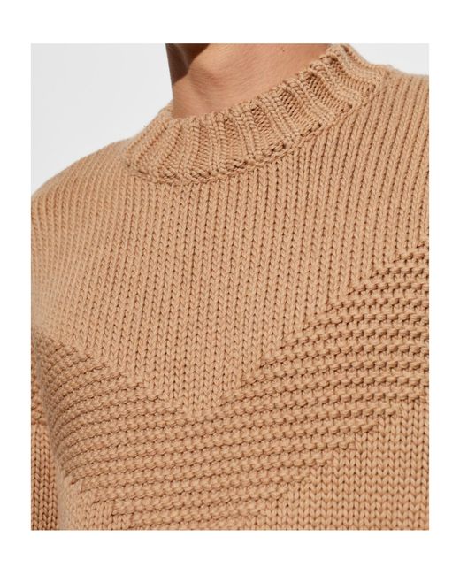 DSquared² Natural Chevron-Knit Sweater for men