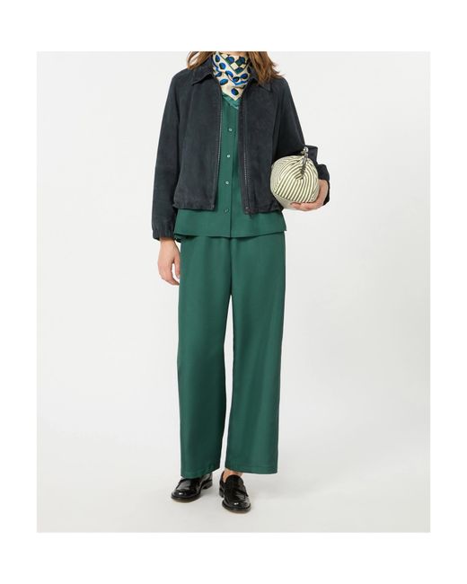 Weekend by Maxmara Blue Suede Jacket