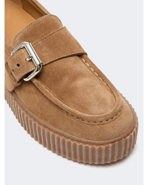 Weekend by Maxmara Brown Wkanavetta Monk Strap Loafers