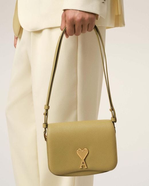 ショルダーバッグ・ポシェット Ami Paris Leather Shoulder Bag With Monogram Logo Ami Paris Monogram logo leather shoulder bag | The Fashion