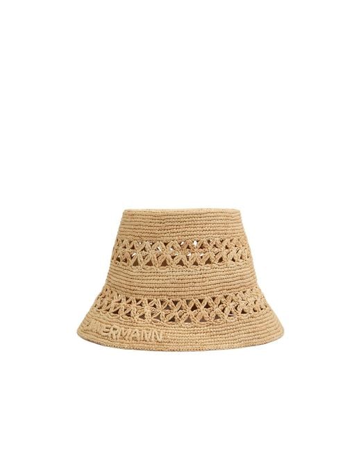 Zimmermann Natural Woven Straw Hat