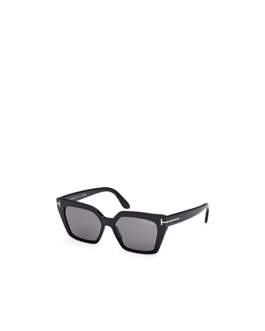 Tom Ford White Eyewear Square Frame Sunglasses