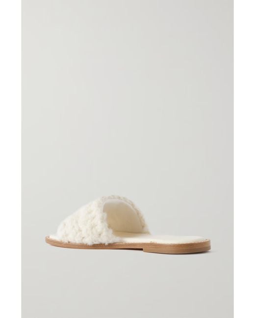 Gabriela Hearst White Ballast Slippers