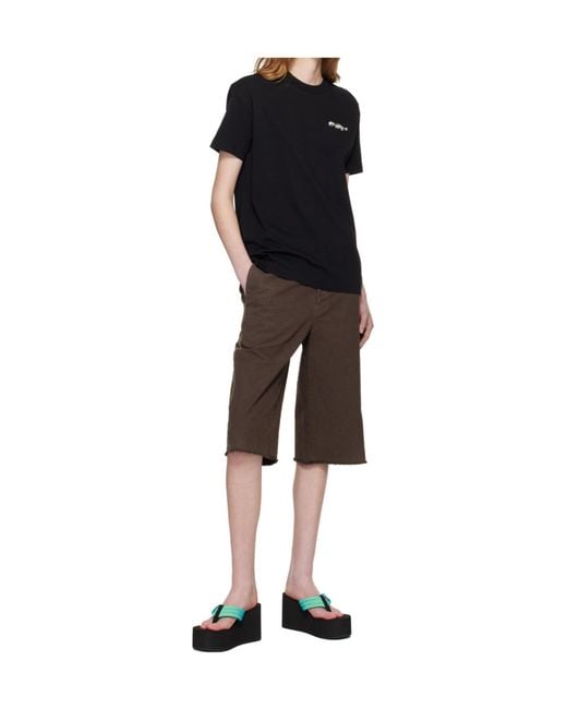 Off-White c/o Virgil Abloh Black Shadow Logo T-Shirt