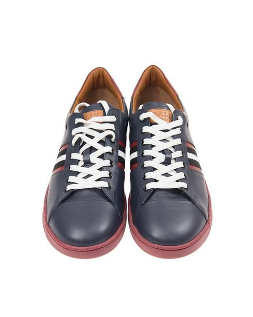 Bally Blue Logo Casual Sneakers