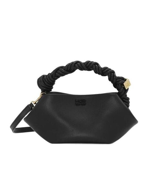 Ganni Black Mini Bou Tote Bag