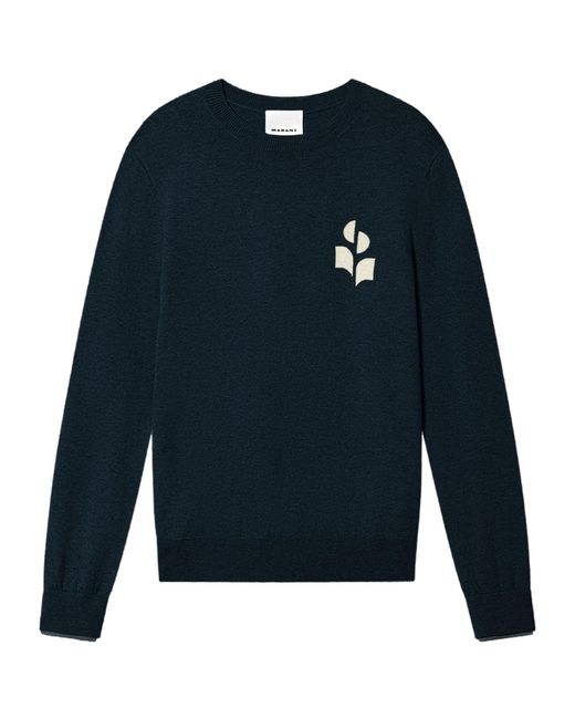 Isabel Marant Blue Crew-Neck Sweater for men