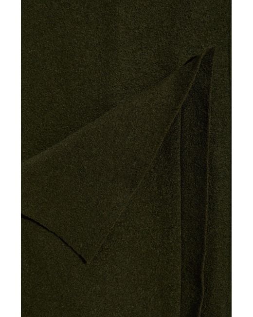 Yohji Yamamoto Green Long-Sleeved Coat for men