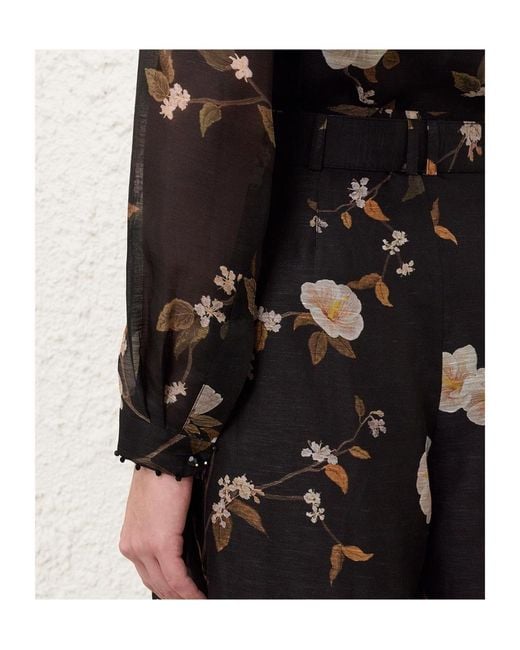 Zimmermann Black Ascent Pleat Pant