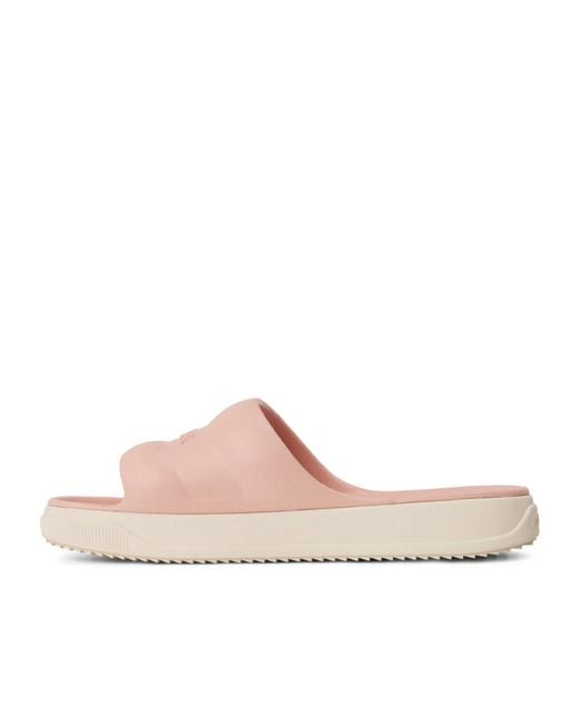 Moncler Pink Solid Color Pool Sliders