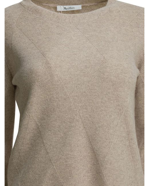 Max Mara Brown Textured Sweater